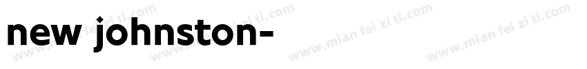 new johnston字体转换
